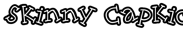Skinny CapKick font