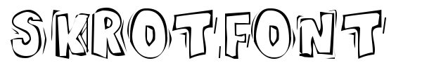 Skrotfont font
