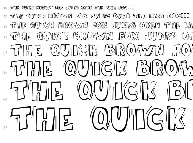 Skrotfont font waterfall