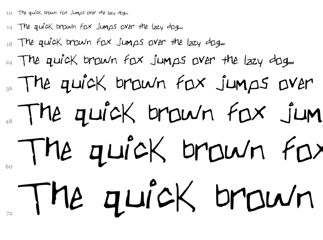 Skullmanator font waterfall