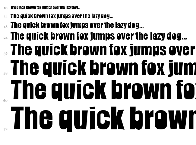Slamming font waterfall
