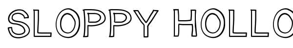 Sloppy Hollow font preview