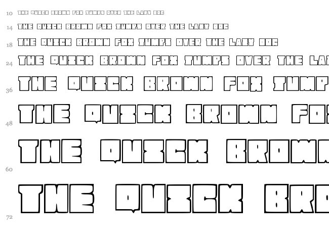 Smart font waterfall