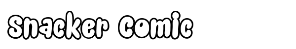 Snacker Comic font