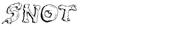 Snot font