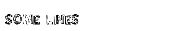 Some Lines font