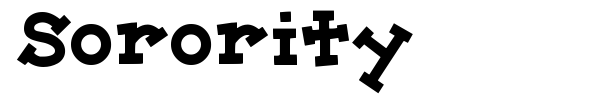 Sorority font