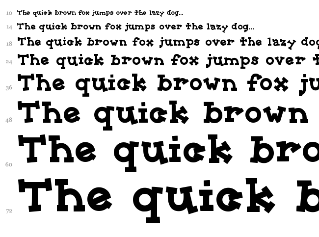 Sorority font waterfall