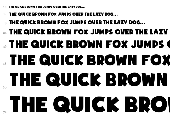 Soup of Justice font waterfall