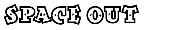 Space Out font
