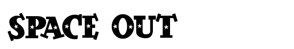 Space Out font preview