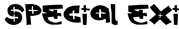 Special Exit font