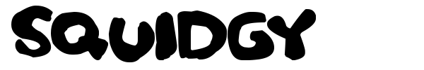 Squidgy font preview