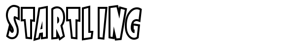 Startling font
