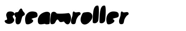 Steamroller font