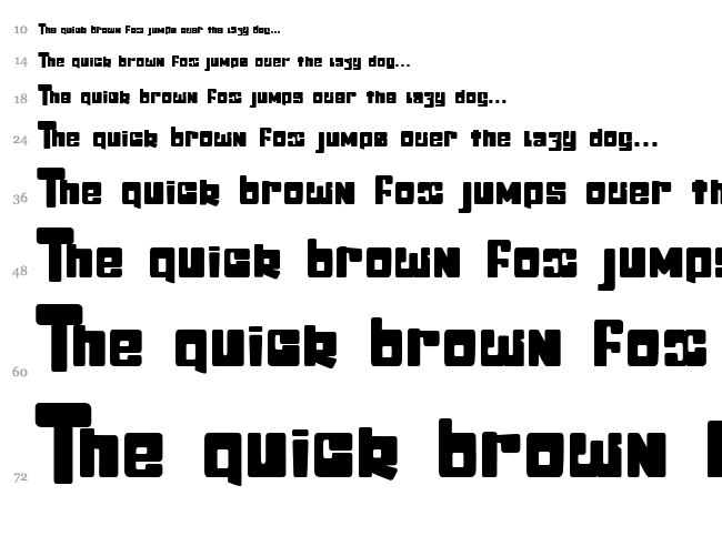 Stick & Kick font waterfall