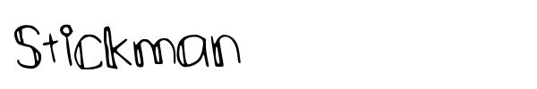 Stickman font