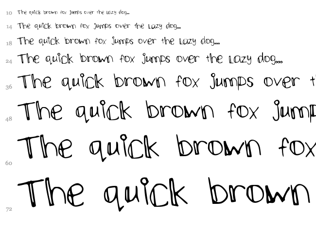 Stickman font waterfall
