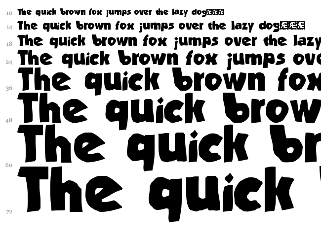 Stranded BRK font waterfall
