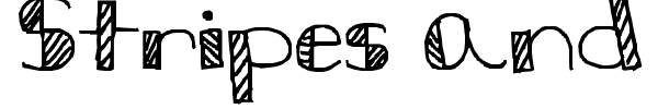 Stripes and bubbles font