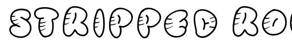 Stripped Rounded font