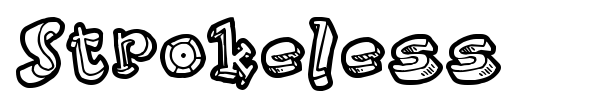 Strokeless font