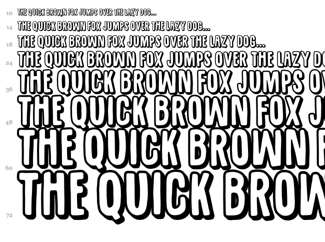 Sugarpunch font waterfall