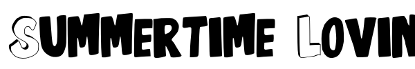 Summertime Lovin font