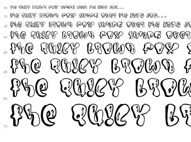 Sumo font waterfall