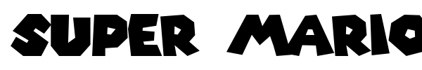 Super Mario 256 font