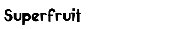Superfruit font preview