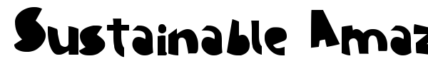 Sustainable Amazon font
