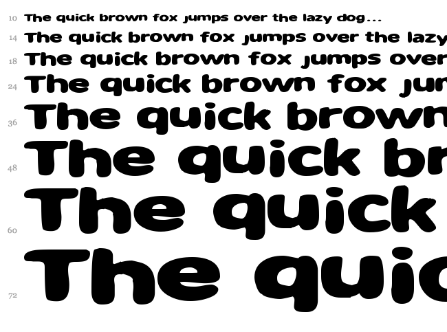 Sweet as candy font waterfall