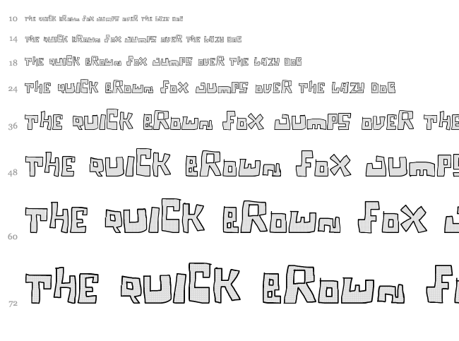 Tagi Securite font waterfall