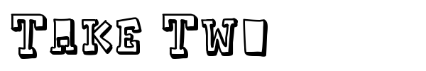 Take Two font preview
