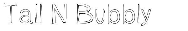 Tall N Bubbly font