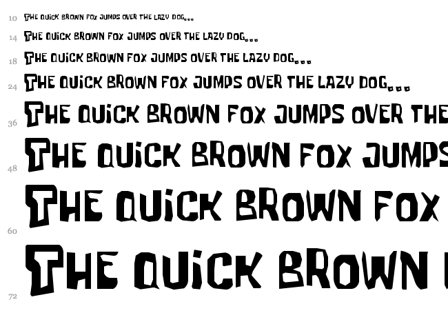 Tartarsauce Erc font waterfall