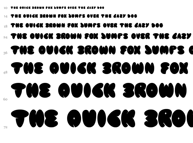 Technology font waterfall