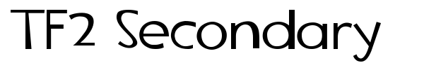 TF2 Secondary font