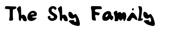 The Shy Family font preview