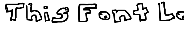 This Font Looks Awesome font