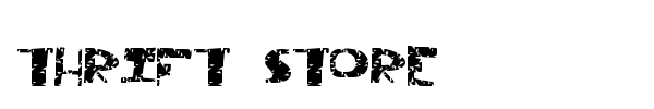 Thrift Store font