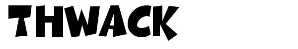 Thwack font
