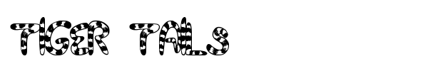 Tiger Tails font preview