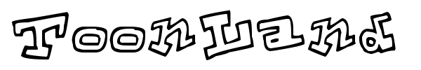 ToonLand font preview