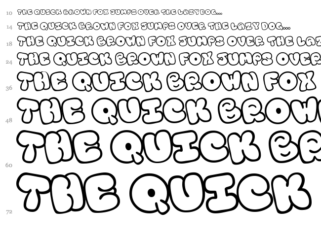Tourist Trap font waterfall