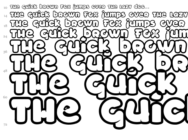 Toyzarux font waterfall