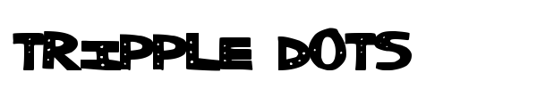 Tripple Dots font preview