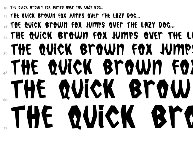 Tropicana font waterfall
