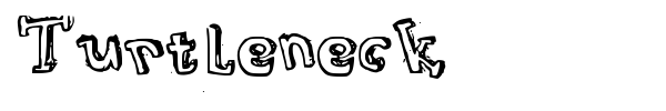 Turtleneck font preview